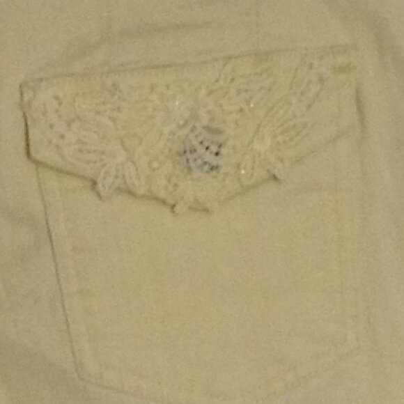 Tru Luxe Jeans Women's Yellow Cropped Capris Size US 29/8 Casual Summer Vacation - Picture 5 of 7